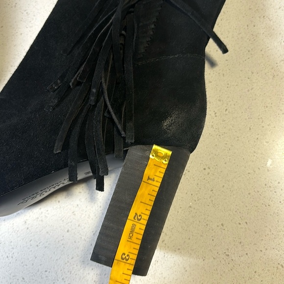 LADIES CHARLES DAVID BLACK BOULDER BOOTS - Picture 8 of 10